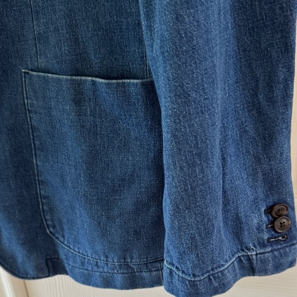 J. Crew Blue Denim Blazer - Picture 4 of 9